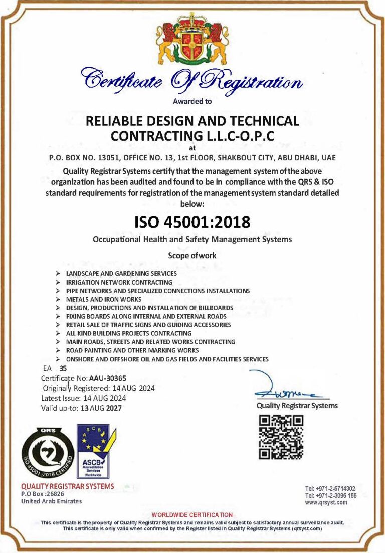 RDTC ISO45001Certificate Exp. 13.8.2027